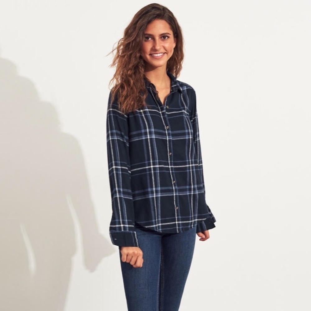 HOLLISTER Plaid Button Front Shirt